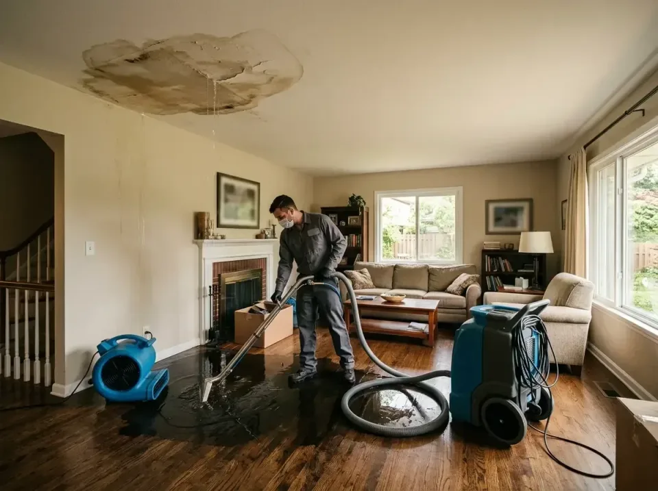 attic-pipe-burst-ceiling-drip-008 — frequently asked questions, Water Damage Restoration & Carpet Care in Idylwood, VA
